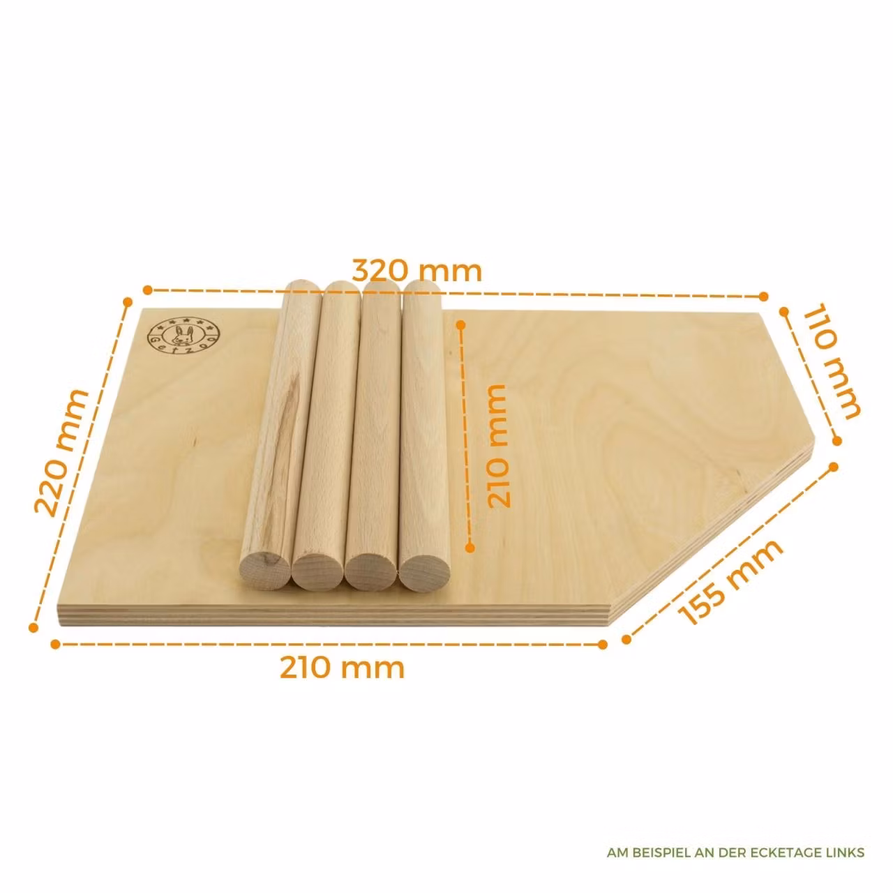 Getzoo Plattform Venstre 32×22×21 cm