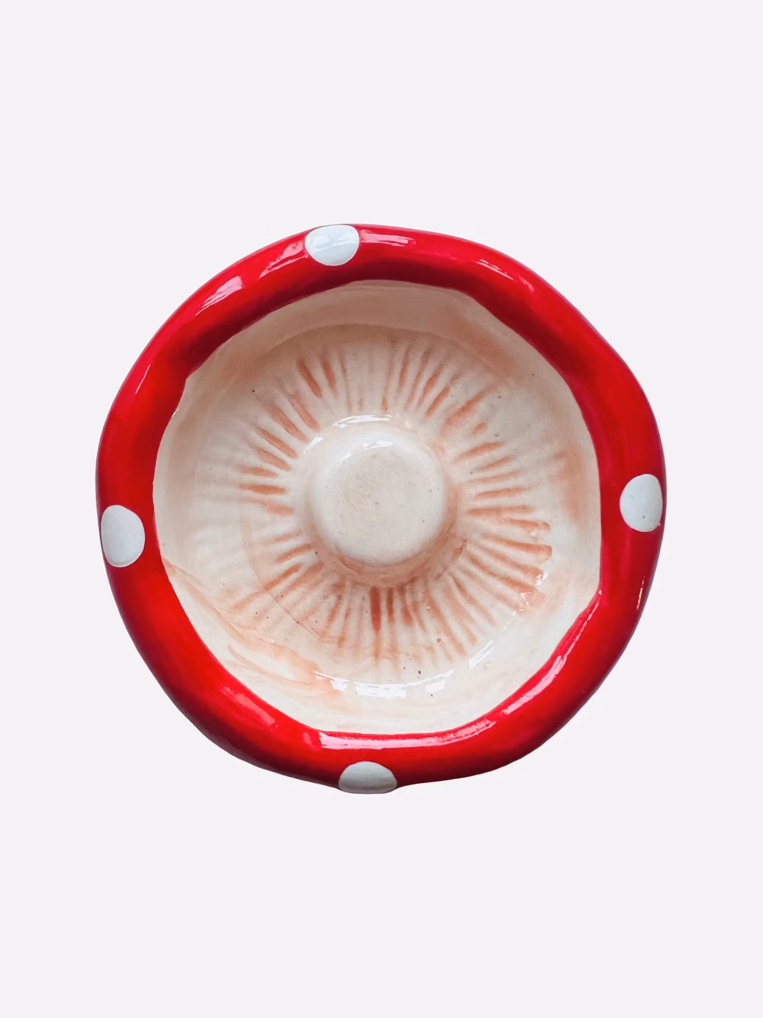 Soppformet matskål i keramikk