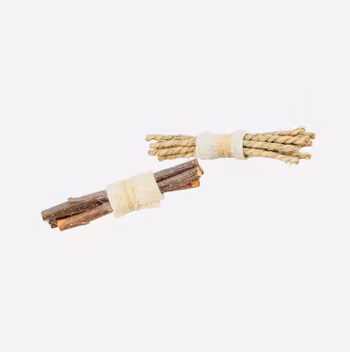 Naturlig gnagerleke – Loofah, tang & barkved (2 stk)