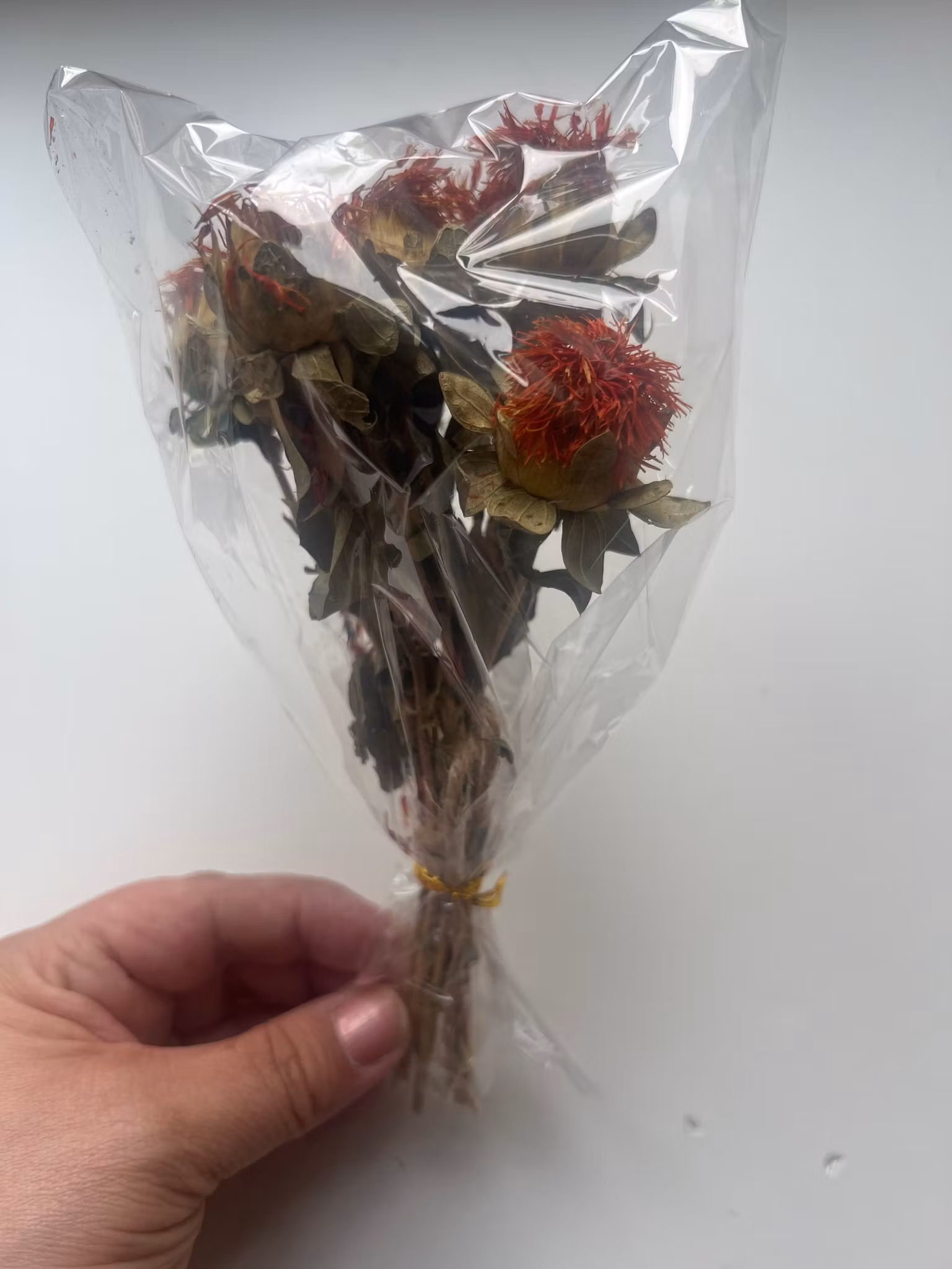 Safflorblomst mini bukett