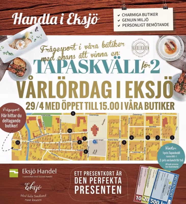 Långlördag med shopping i Eksjö 29/4