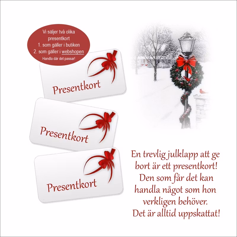 Presentkort underkläder online