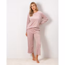 Trofé tröja i soft velour 56220 / rosa 5200