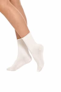 Vogue bamboo ankelsocka comfort top 95004 offwhite och svart