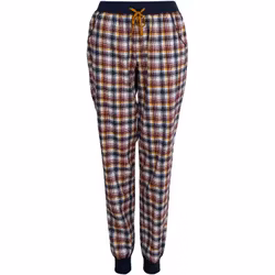 Lady Avenue pyjamasbyxa / mysbyxa bomullsflanell 83-1061 / indigo/amber 318