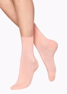 Vogue bamboo ankelsocka comfort top 95004 coral