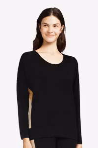 Femilet långärmad top Livia FN6830 Black camaieu
