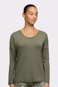 Femilet långärmad top Yara FN7690 Dark Pine