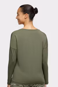 Femilet långärmad top Yara FN7690 Dark Pine