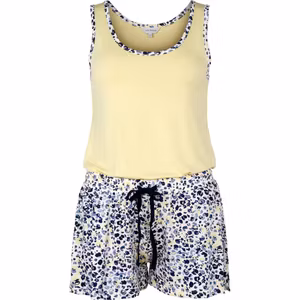 Lady Avenue pyjamas Linne&Shorts Bamboo 66-310 Sundress Lemon