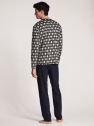 Calida herrpyjamas lång 43384  laurel green 618