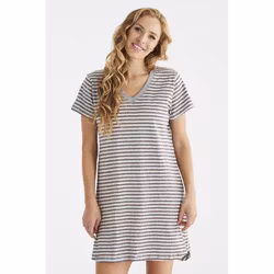 Damella Kortärmat nattlinne 69697 / 350 Burgundy