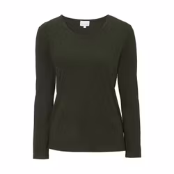 Damella långärmad topp 31306 Dark Olive 258