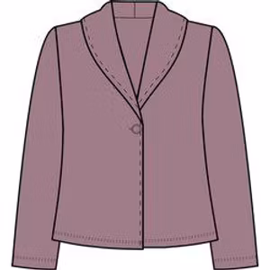 Damella bäddkofta i fleece 99770 617 Mauve