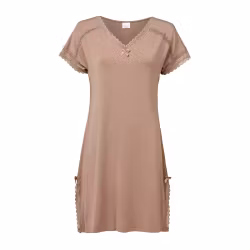 Pearl nattlinne kort ärm Nova N2421 Warm taupe