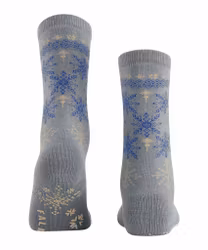 Falke halksocka i bomull & ull 46480 grå 3208