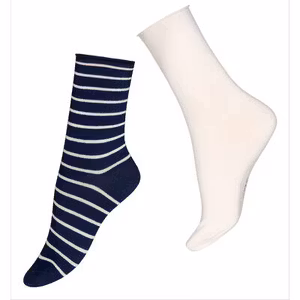 Vogue 2-pack bomull ankelsocka comfort top 96492 dark denim 2722