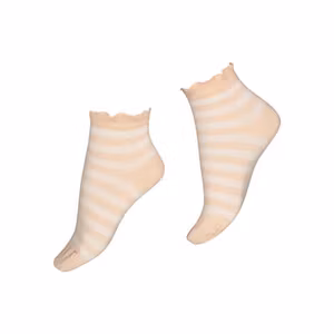 Vogue bomull låg ankelsocka 96495 rose blush 6840