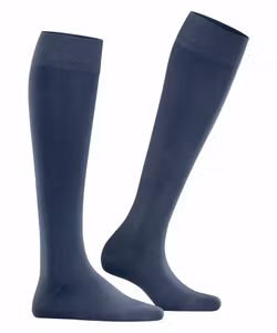 Falke cotton touch knästrumpa  47632 / 6844 blå
