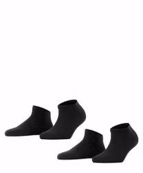 Falke Happy sneakers 2-pack 46418 3000 Svart
