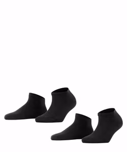 Falke Happy sneakers 2-pack 46418 3000 Svart