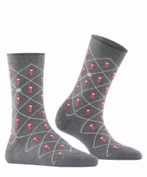 Burlington bomulls socka phone booth 22114 3390 light greymel