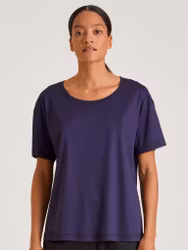 Calida topp kort ärm 100% Nature 14354 328 parachute purple