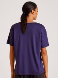 Calida topp kort ärm 100% Nature 14354 328 parachute purple