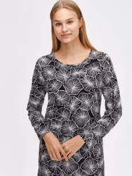 Nanso nattlinne långt Mandariini  28131 1566 svart/vit