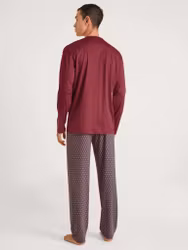 Calida herrpyjamas lång Relax selected 48161 116 mars red