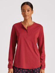 Calida top lång med knäppning Favourites 15728 rio red 167