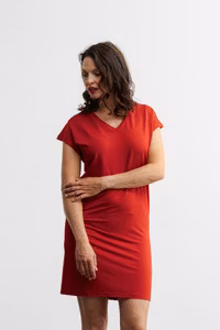 Abelle dress Sevim 22-08-011 Red ruby
