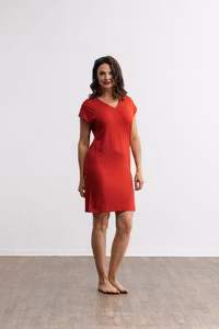 Abelle dress Sevim 22-08-011 Red ruby