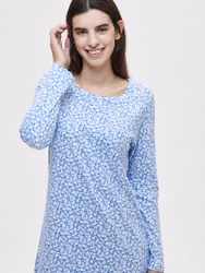 Nanso big shirt Helokki långärm 28278 2679 ljusblå