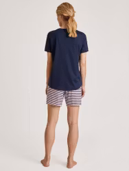 Calida sweet dreams pyjamas kort 48255 449 dark blue