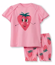 Calida barn pyjamas Toddlers strawberry  56072 274 begonia pink