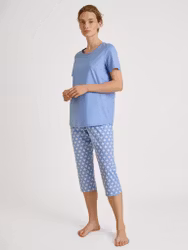 Calida 3/4 pyjamas shell nights 43653 399 hydrangea