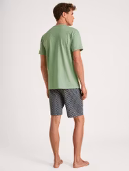 Calida herrpyjamas kort 47187 613 iris green