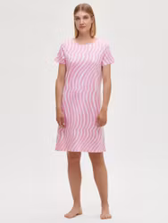 Nanso big shirt Dyyni 28341 6460 rosa/vit