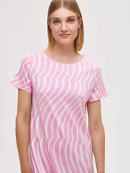 Nanso big shirt Dyyni 28341 6460 rosa/vit