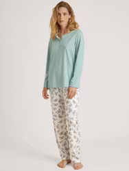 Calida pyjamas Night Lovers 43729 642 glacier butterfly