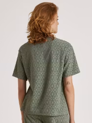 Calida Lounge shirt 14497 618 laurel green