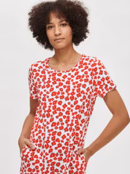 Nanso big shirt Helokki 28373 6373 röd/vit