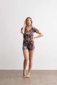 Abelle Linda sleeping shorts 24-02-044 pure flower print