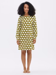 Nanso big shirt lång ärm Omppu 28521 0334 gröna äpplen