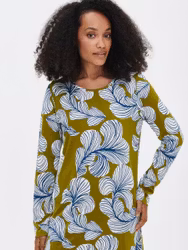 Nanso big shirt långärm Sulka 28531 0610 grön