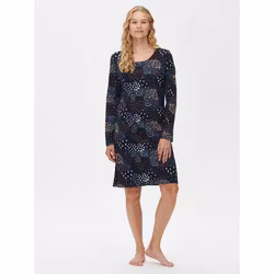 Nanso big shirt lång ärm Tuike 28542 mörk marin 3614
