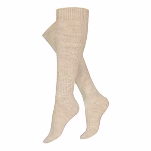 Vogue Novah wool knästrumpa 96647 9078 light melange beige