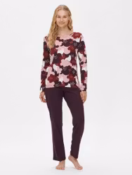 Nanso pyjamas Sylvi 28684 vinröd/rosa 6662
