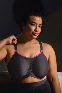 Anita sportbh Performance wireX 5599 Anthra / pink (med bygel) säsongsfärg